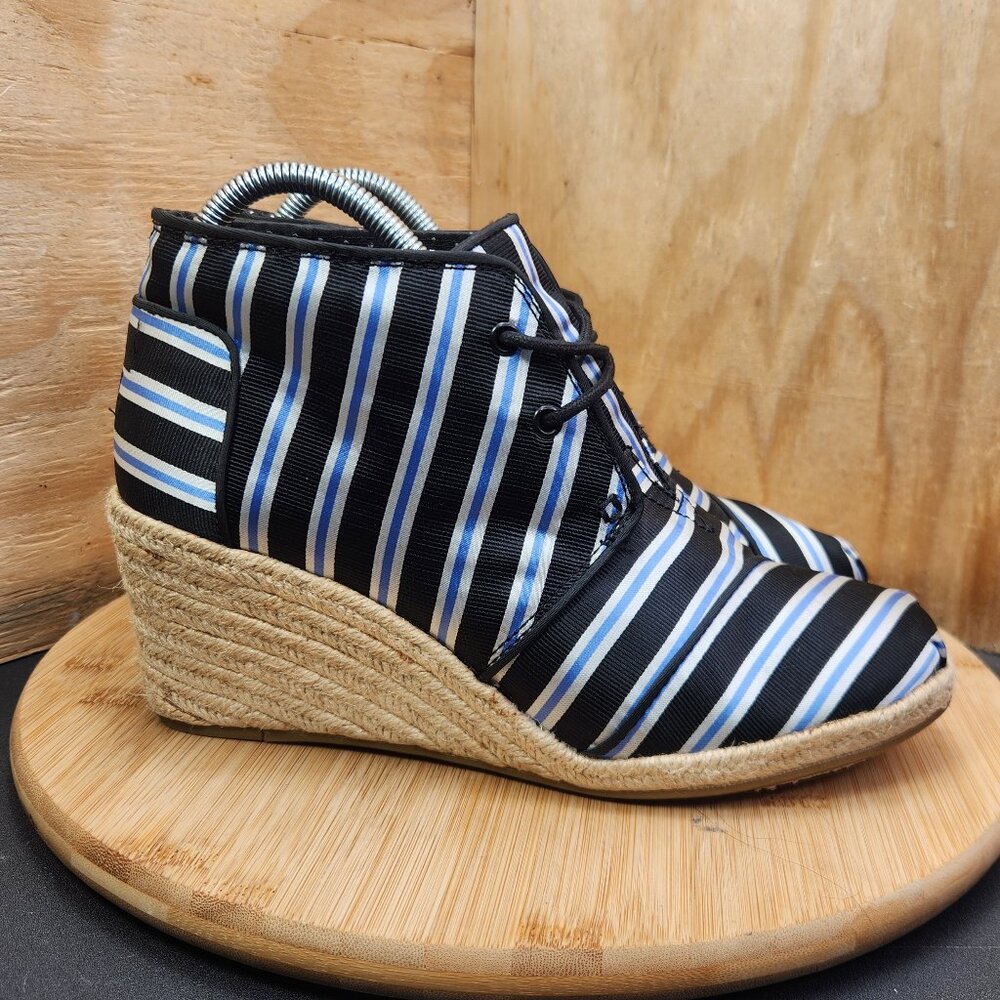 Tabitha Simmons X Toms Desert Wedge Stripe Ankle Boots
